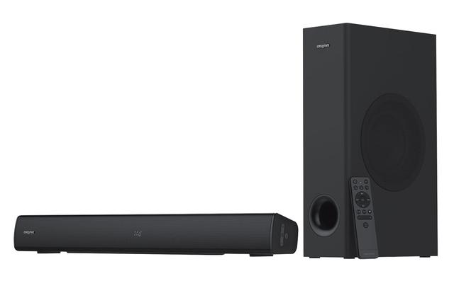 画像: クリエイティブメディア、2.1ch仕様のサウンドバー「Creative Stage V2」を発売。大画面テレビと組み合わせてパラフルなサウンドが楽しめる