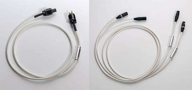 画像: 左は「Quest」付属の1.5m電源ケーブルで、右は別売のWestminsterLab製XLRバランスケーブル「ULTRA」シリーズ。バランスケーブルは近日発売予定