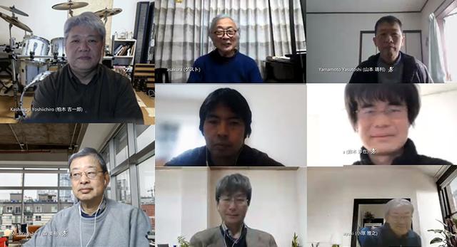 画像: VR眼鏡クラスの開発メンバー。左端上段がアプライアンス社 技術本部 デジタルトランスフォーメーション開発センター デジタル空間推進室 室長の柏木吉一郎さん、下段が技術本部 デジタルトランスフォーメーション開発センター デジタル空間推進室 事業化推進課 森 美裕さん。中央上段が麻倉さん、中段が事業開発センター クロスバリューイノベーション推進室 室長 菊池耕祐さん、下段は技術本部 デジタルトランスフォーメーション開発センター デジタル空間推進室 開発一課 課長芹澤 誠さん。右端上段は技術本部 デジタルトランスフォーメーション開発センター デジタル空間推進室 事業化推進課 主幹の山本靖利さんで、中段が技術本部 デジタルトランスフォーメーション開発センター デジタル空間推進室 事業化推進課 課長 鈴木淳也さん、下段は事業開発センター XR総括 兼 技術本部 デジタルトランスフォーメーション開発センター XR総括の小塚雅之さん