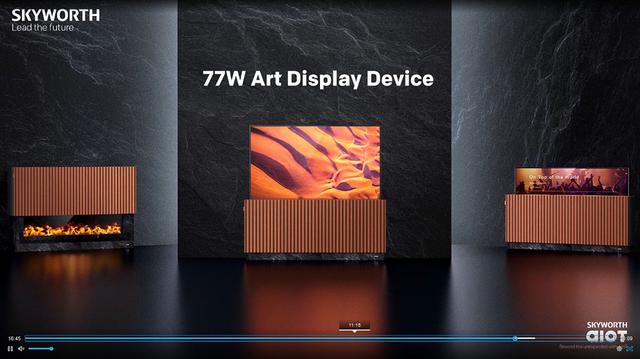 画像2: 【麻倉怜士のCES2021 レポート13】CESではテレビシーンを見るのがひとつの楽しみ。スカイワースのデザインテレビはデジャヴ?