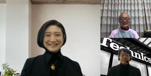 画像: 取材に協力いただいた、パナソニック テクニクスブランド事業担当参与 アプライアンス社副社長 技術担当 小川理子さん(左)と、パナソニック株式会社 アプライアンス社 テクニクス事業推進室 CTO/チーフエンジニア 井谷哲也さん(右下)