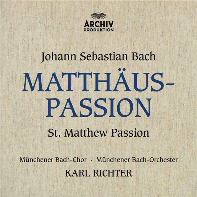 画像: J.S.バッハ:マタイ受難曲 BWV244/イルムガルト・ゼーフリート, ヘルタ・テッパー, エルンスト・ヘフリガー, ディートリヒ・フィッシャー=ディースカウ, ミュンヘン・バッハ管弦楽団, カール・リヒター, ミュンヘン・バッハ合唱団, Munich Chorknaben