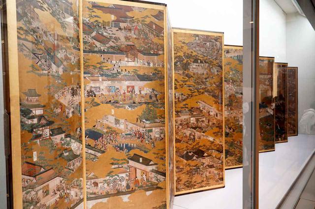 画像: ▲国宝「洛中洛外図屏風 舟木本」の本物
