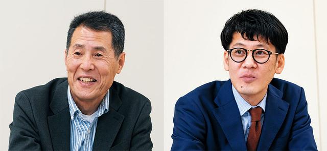 画像: 取材に協力いただいた方々。左は株式会社ヤマハミュージックジャパン AV・流通営業部 マーケティング課 広報担当の安井信二さんで、右は同 AV・流通営業部 マーケティング課 主事 AVコンポ・テレビオーディオ商品担当の手塚 忍さん