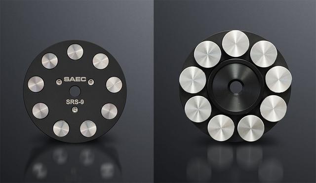 画像: 本体は、直径72×高さ21.5mm、重さ298g。ディスク保持部分は硬質アルミニウム、ウエイト部にはステンレスを使用
