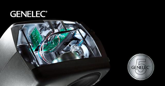 美品 GENELEC ジェネレック M040 モニタースピーカー 驚異の音。これぞ小さな巨人だ。シンプルでありながら最先端機能