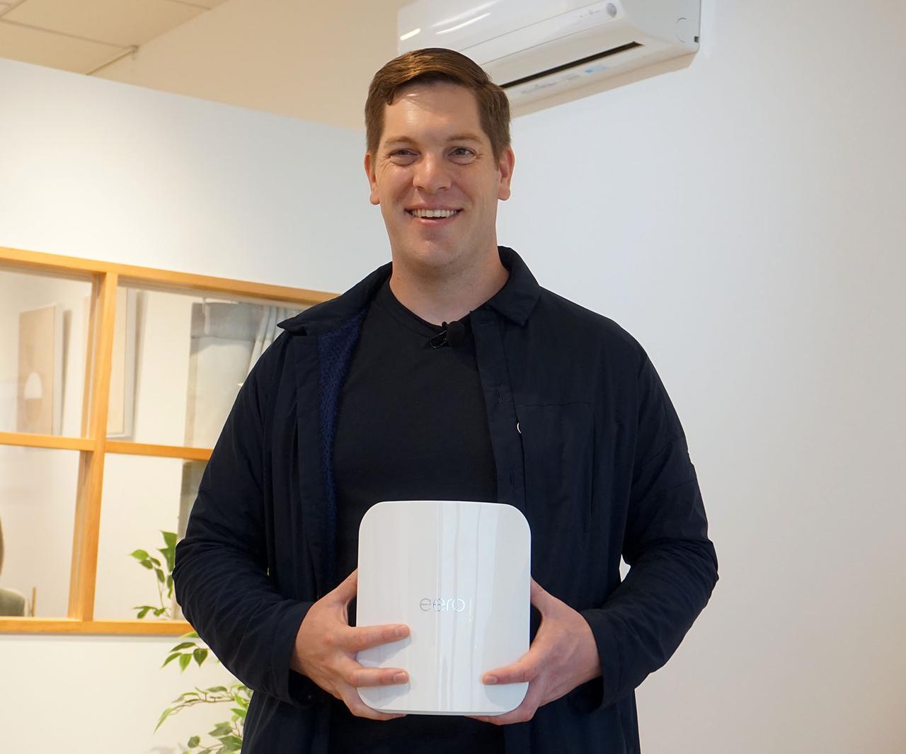 画像: eero 共同創業者 兼 CEOのニック・ウィーバー氏。ホームシアターインストーラーとして活動していたこともあるとか