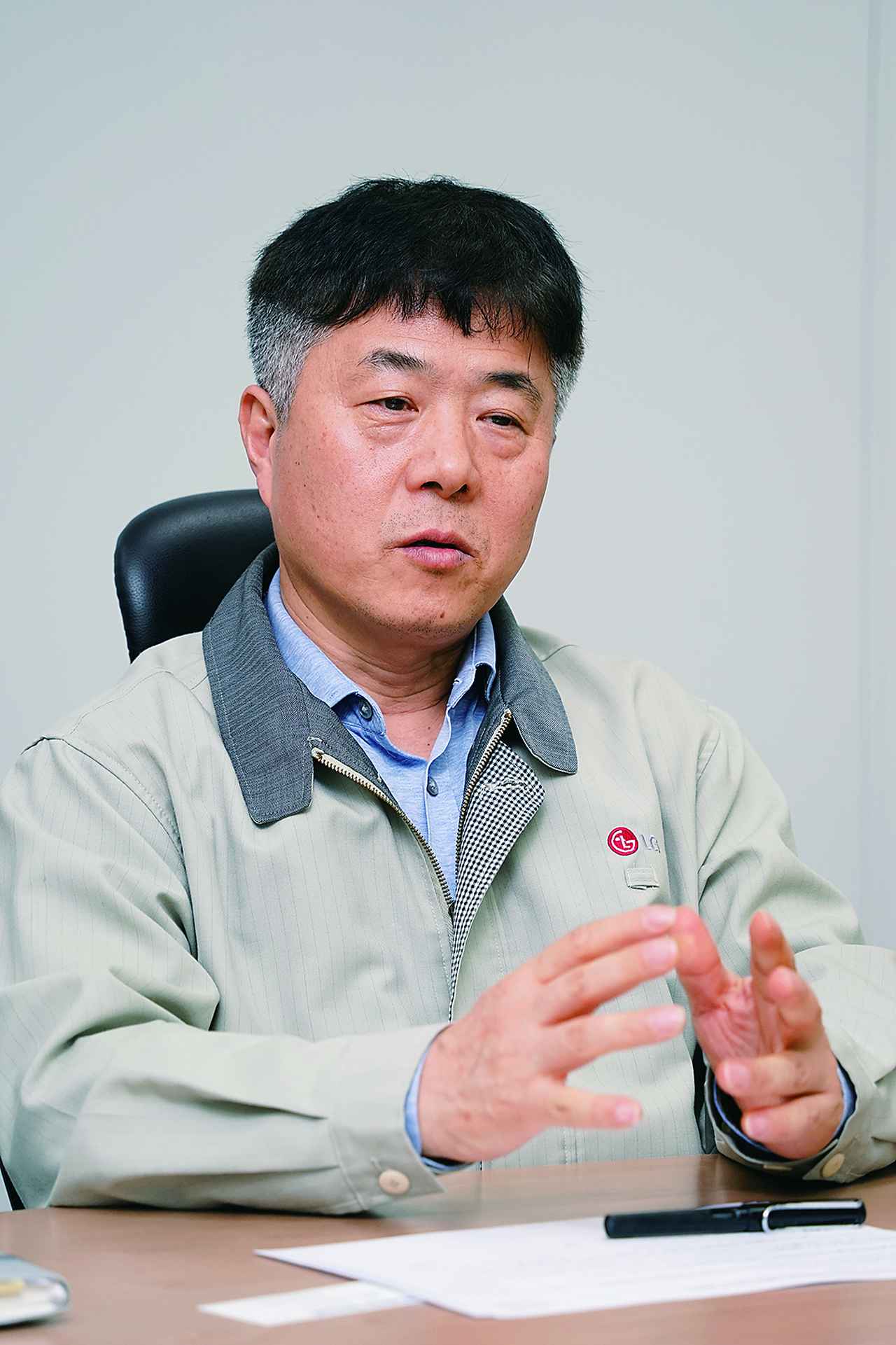 画像: 大型開発グループ長 WooSup Shin さん
