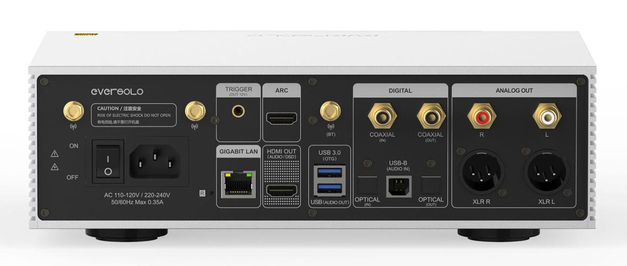 画像: 「DMP-A6 Master Edition Gen 2」のリアパネル。Bluetoothアンテナも同梱される模様