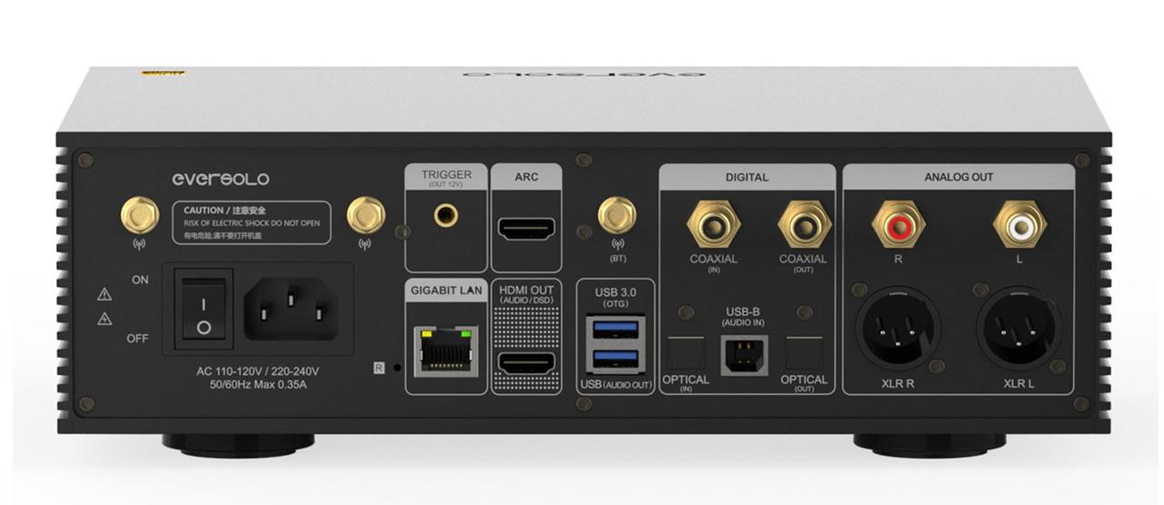 画像: 「DMP-A6 Gen 2」の端子部。仕様は「DMP-A6 Master Edition Gen 2」と共通だ