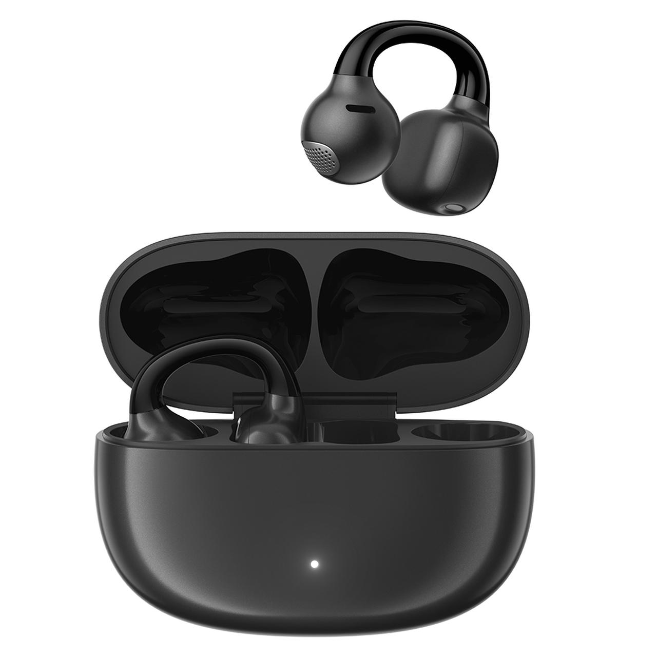 「ながら聴きイヤホン」ワイヤレスイヤホン イヤーカフ型 黒 Edifier、イヤーカフ型完全ワイヤレスイヤホン「Comfo Q」を発売