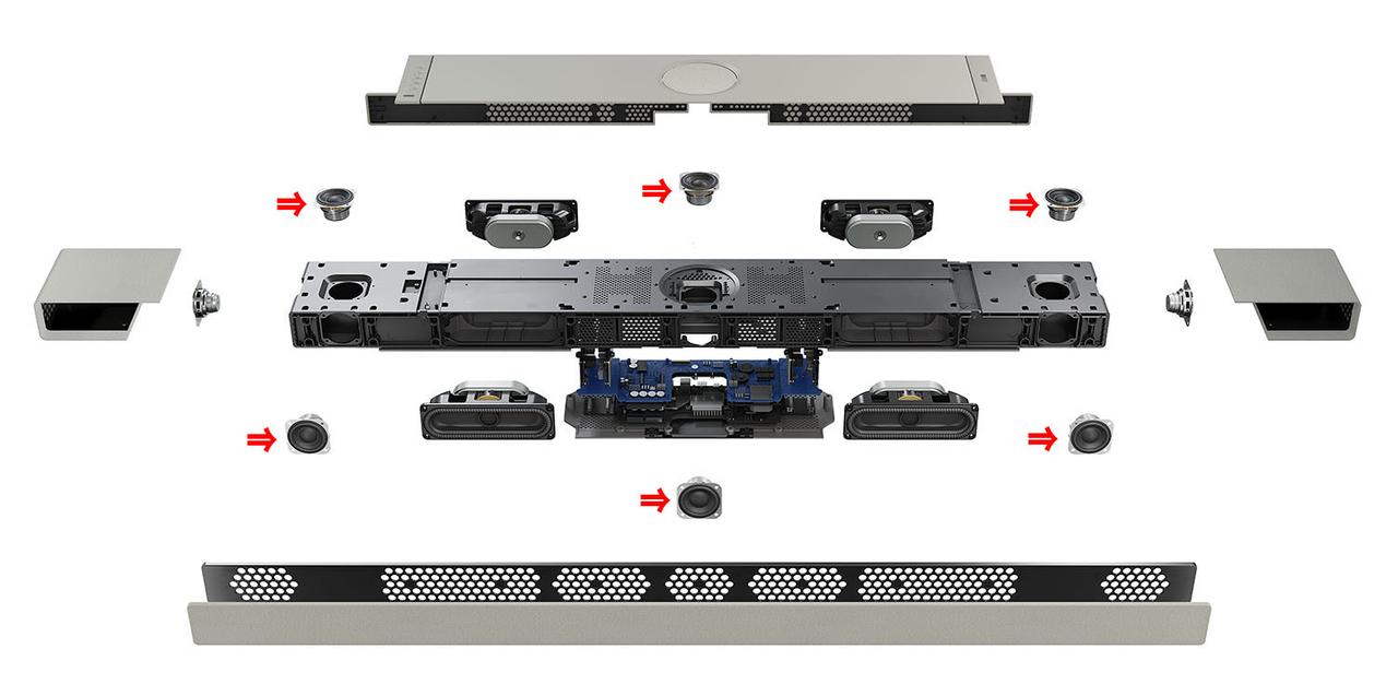 画像: XIOの内部構成。赤い矢印のついている6つがUni-Q MXドライバーとのこと