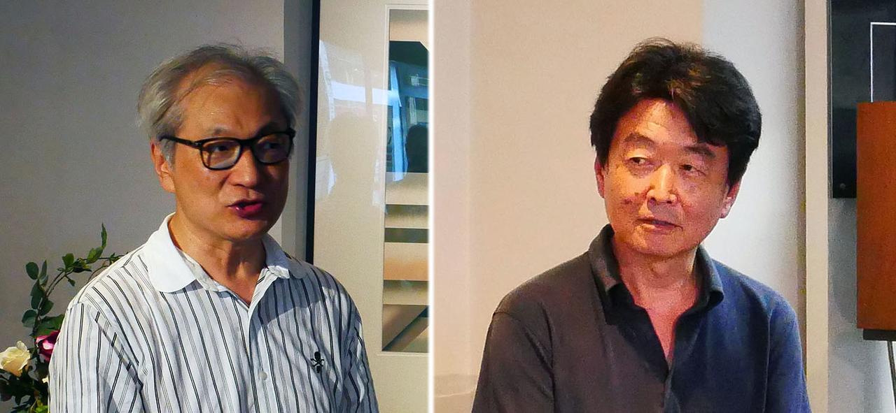 画像: ハイレスミュージックの鈴木秀一郎氏（左）とフューレンコーディネートの北村浩志氏（右）