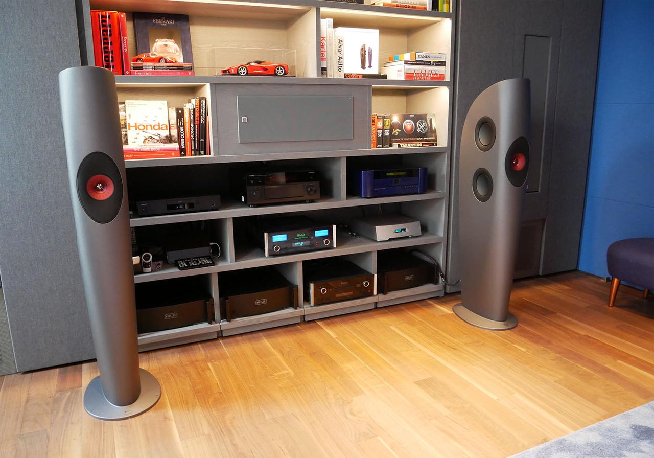 画像: 今回のKEF Music Gallery TOKYOの試聴システム。メインスピーカーは「Blade Two Meta」