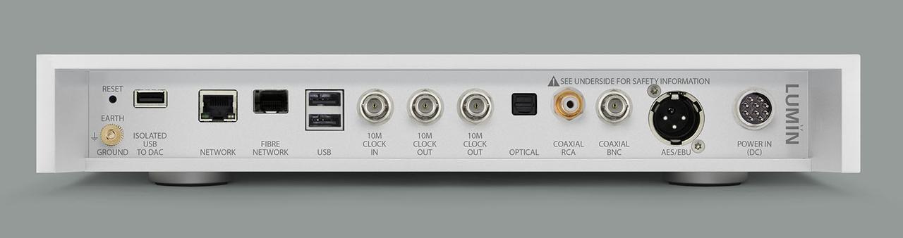 画像2: ルーミンのネットワークトランスポート「U2X」が、8月22日に発売される。アイソレート設計のオーディオ専用USB出力や光LAN、10MHzクロック入出力など豊富な機能を凝縮した