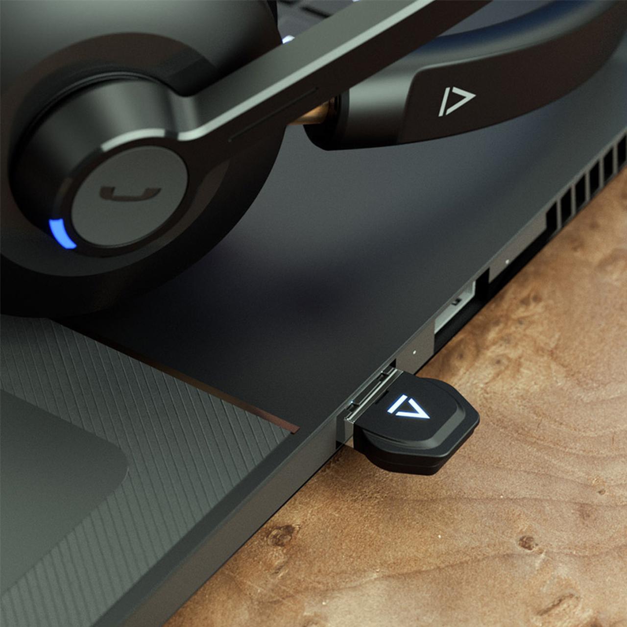 画像2: クリエイティブメディアから、2通りのワイヤレス接続が可能な軽量ヘッドセット「Creative Chat Wireless」が発売。同社 ビデオ会議用アプリも適用でき、快適な音声コミュニケーションが行なえる