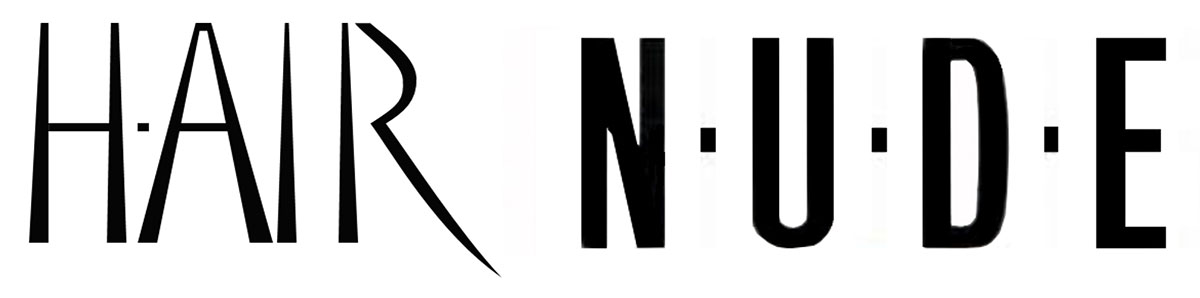 画像: 「H･AIR」と「N･U･D･E」のロゴ（※カタログより画像を取り込み）