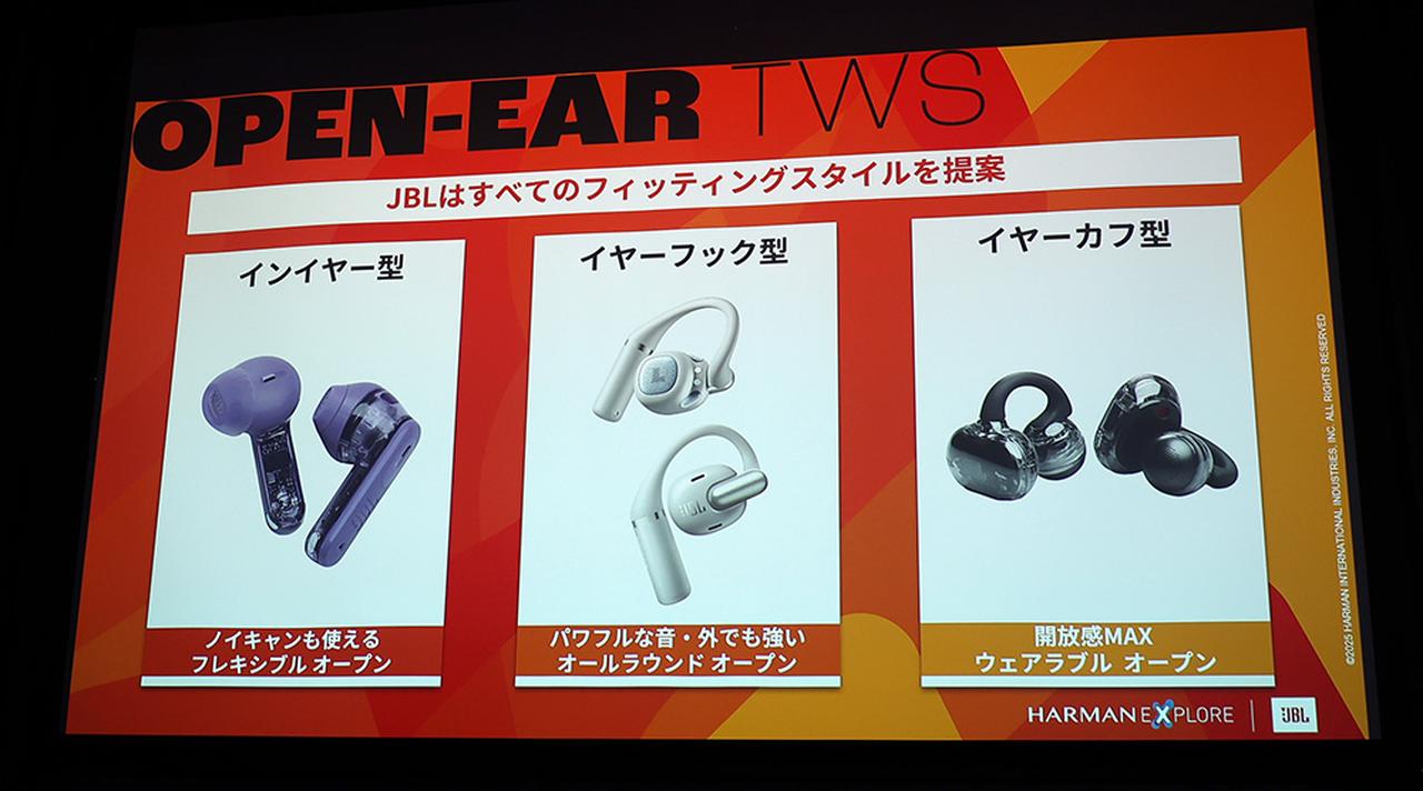 画像9: JBL初のイヤーカフ型完全ワイヤレスイヤホン「JBL Soundgear Clips」が発表。音場感に優れ、パワフルなJBLサウンドが楽しめる。ほか、今秋に発売予定の新製品を一挙ラインナップ