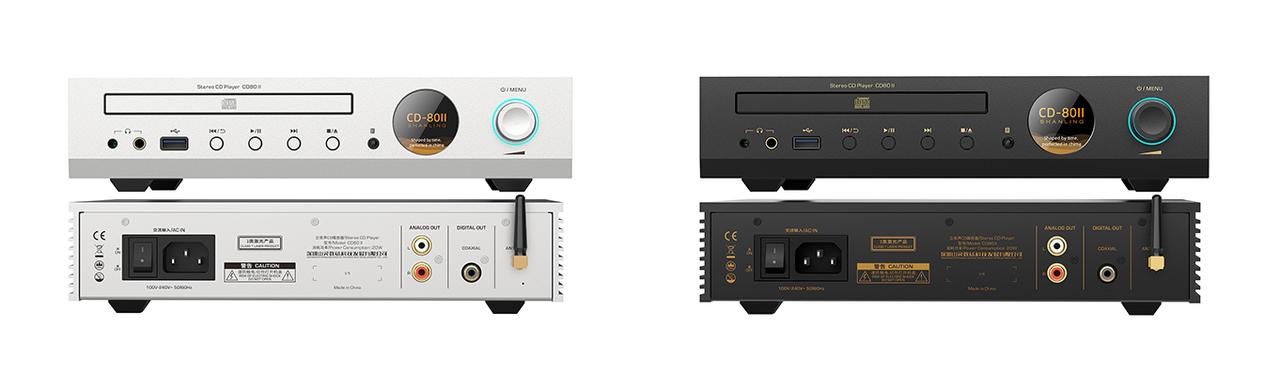 画像2: シャンリンの据置き型CDプレーヤー「CD80II」が本日発売。「CS43198」と「デュアルSGM8262-2」を採用し、USBメモリーからハイレゾ再生も可能