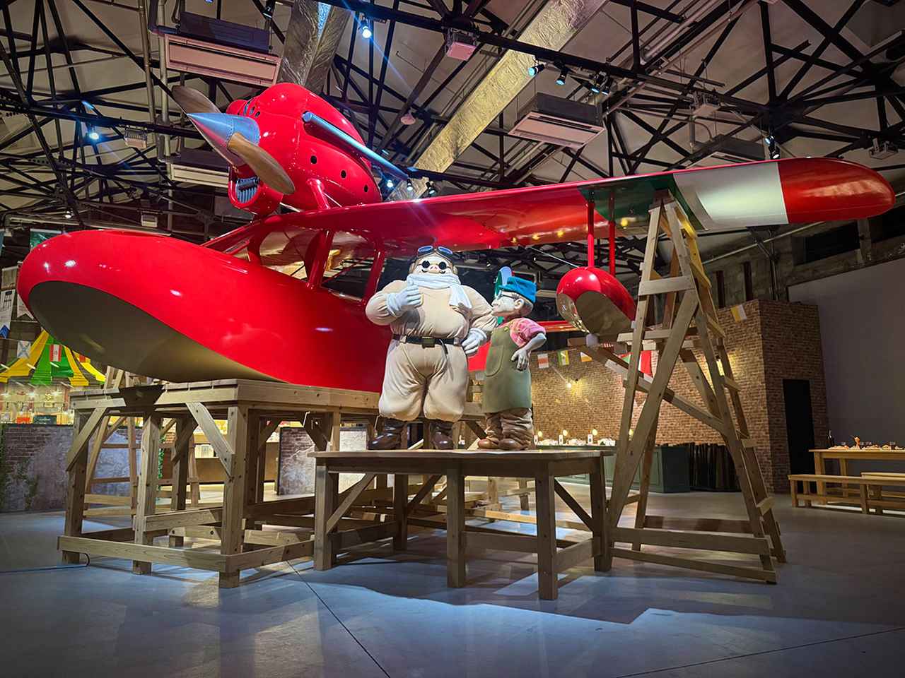 画像: 「サボイア S-21」(『ジブリの立体造型物展』での展示風景)© 1992 Hayao Miyazaki/Studio Ghibli,NN