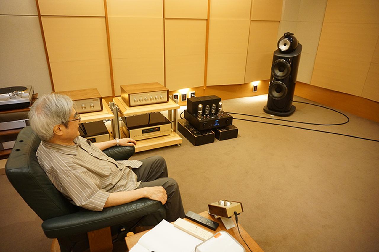 画像: 本機の試聴は、送り出しにアキュフェーズのデジタルディスクトランスポートDP1000＋D/AコンバーターDC1000、スピーカーにB&W 801D4 Signatureを使用して行なった。MAIN IN試聴時はウエスギU・BROS280Rをプリアンプとして使用している。