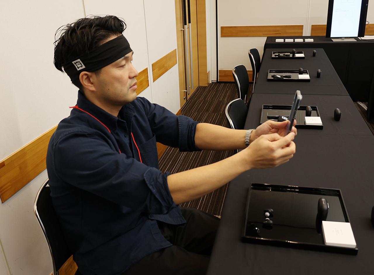 画像: ▲「TONALITE」のアプリでの測定の様子