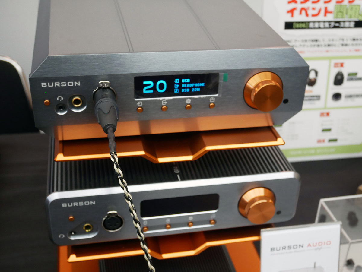 画像: 完実電気では12月からオーストラリアのBurson Audio製品の取扱をスタートする。今回はヘッドホンアンプ/プリアンプ「Conductor Voyager」を展示して試聴を行っていた
