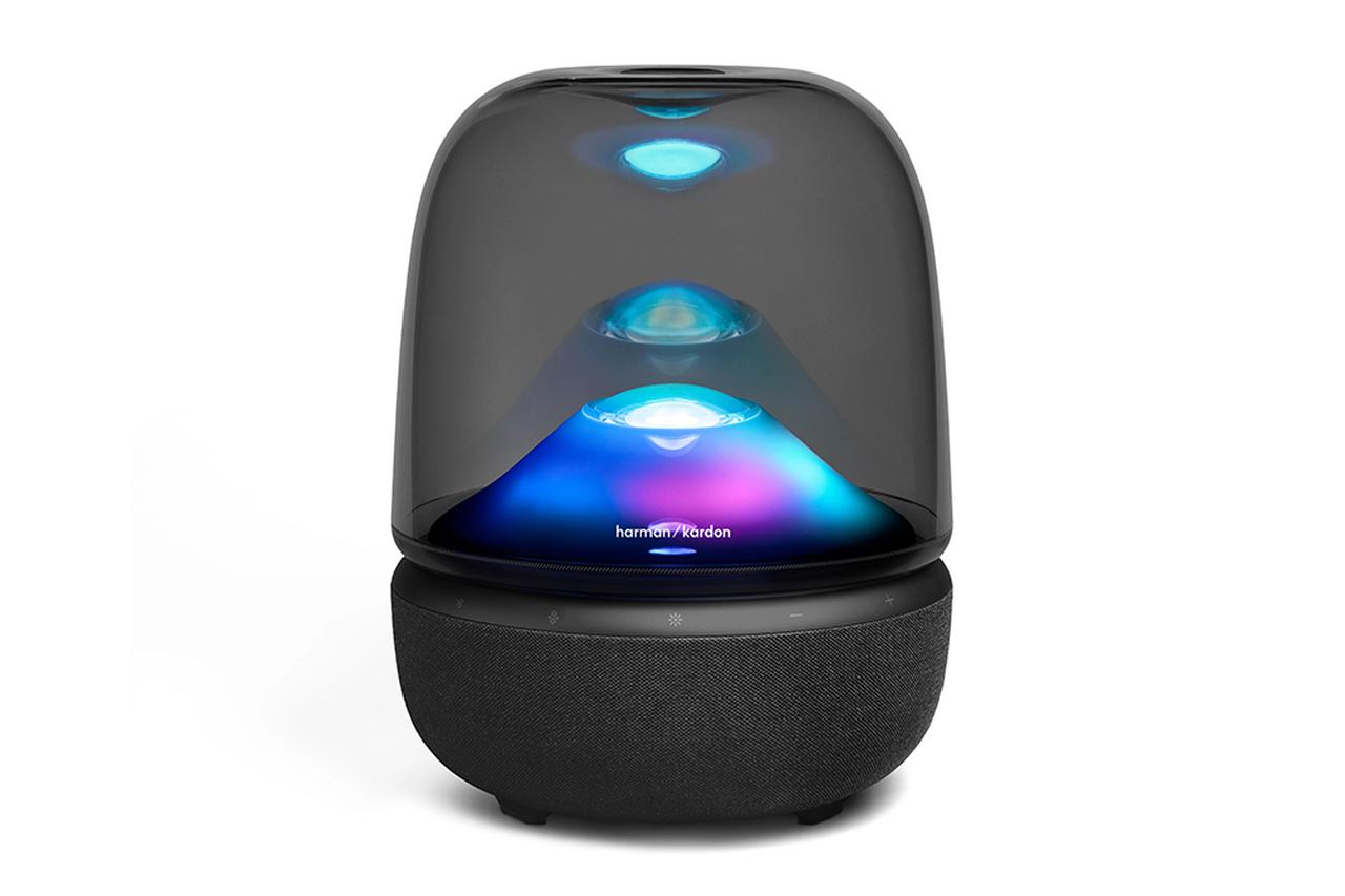 Harman Kardon Aura Studio ワイヤレススピーカー ハーマンカードン、透明ドームが特徴の「Aura Studio」最新モデル登場