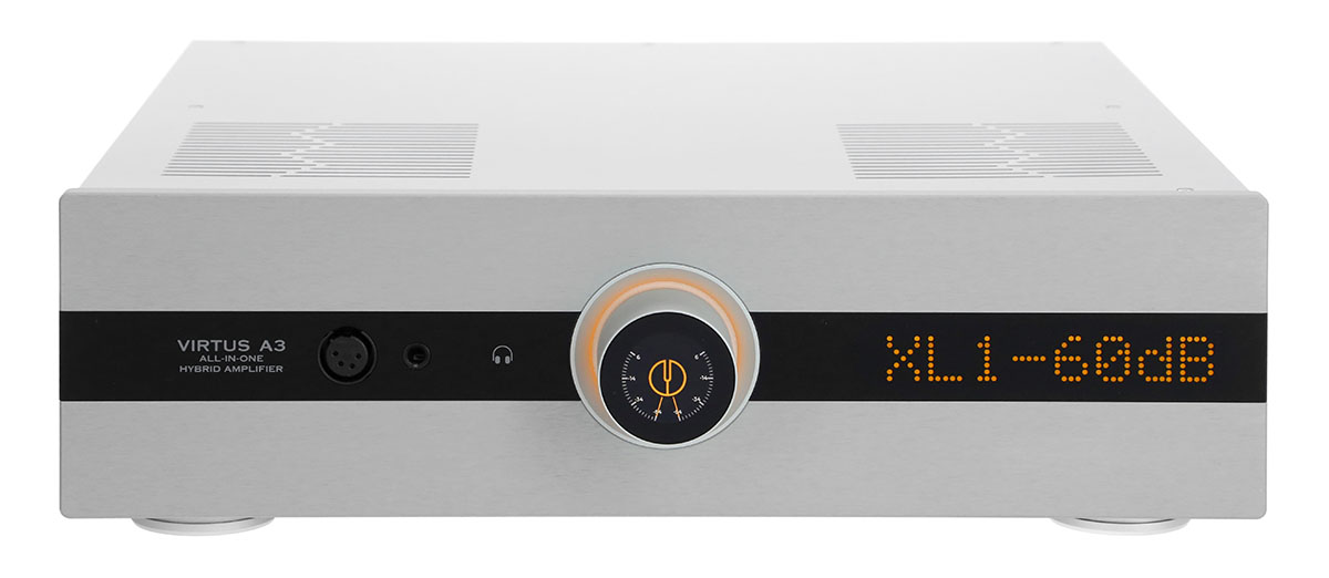 画像1: カノア・オーディオから、完全差動バランス型ハイブリッド真空管プリメインアンプ「VIRTUS A3」がデビュー。USB端子は最大768kHz/32ビットのPCMとネイティブDSD512をサポート