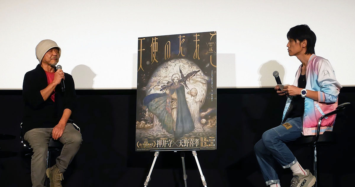 画像: 押井監督のファンだという、ニッポン放送・吉田尚記アナウンサー（右）がMCを担当