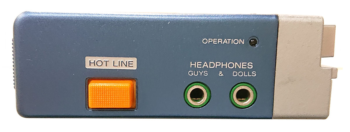 画像: TPS-L2の初期ロットでは、ふたつのヘッドホンジャックにこのような表記がされていた