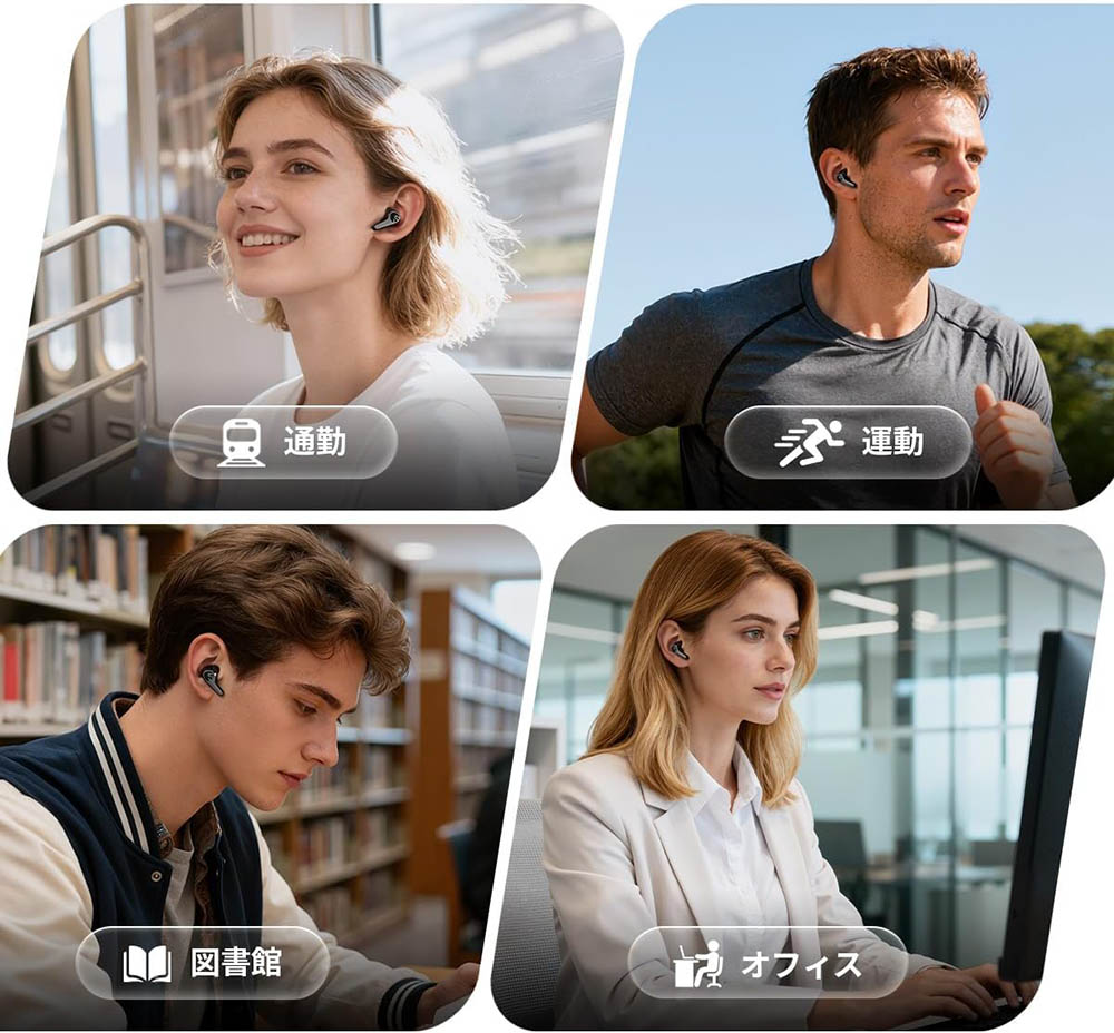 画像2: SOUNDPEATS、ハイレゾ対応ワイヤレスイヤホン「C30」発売! 最大52dB低減のノイキャン機能搭載で静寂な空間を作り出せる