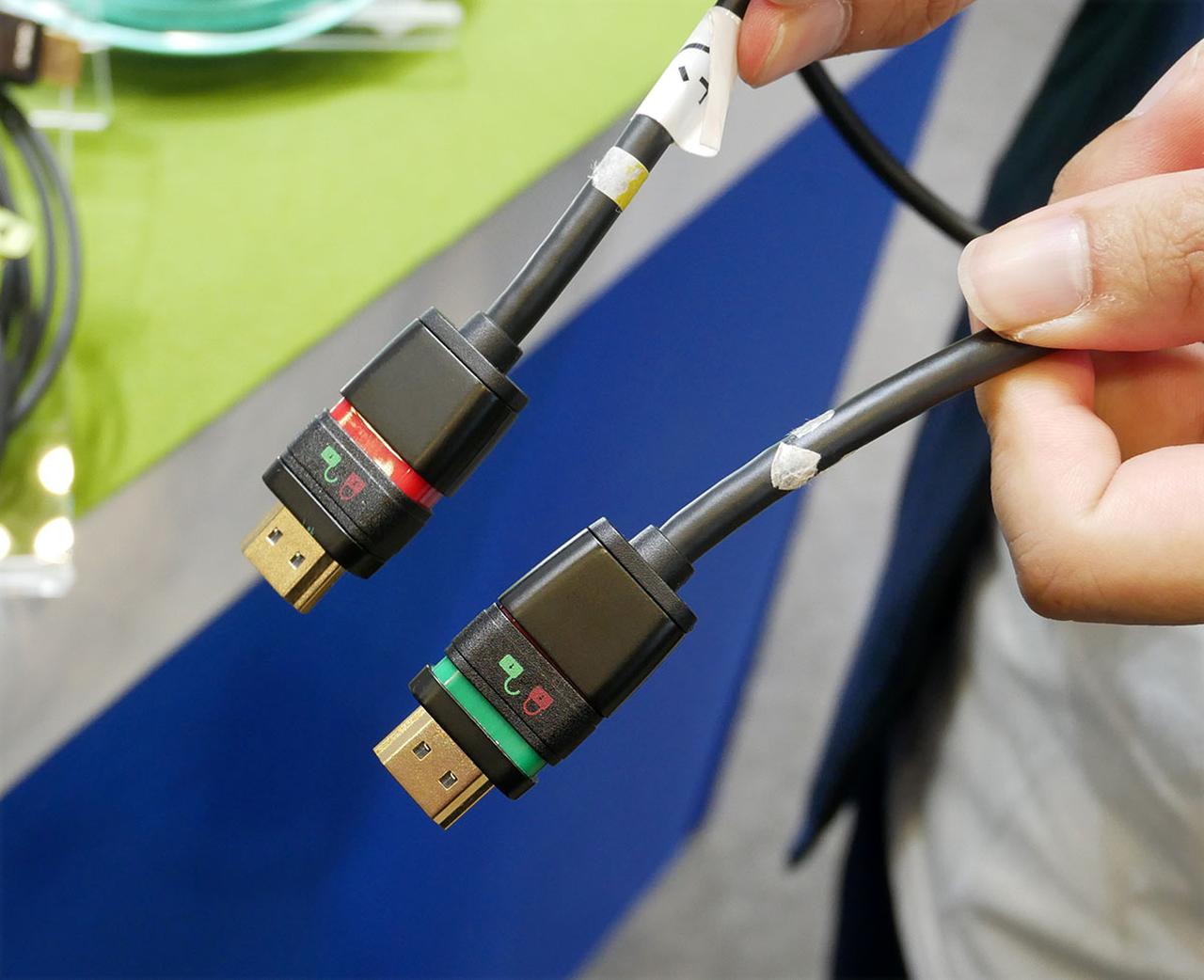 画像: ロック機構を備えた「AHL」シリーズは18Gbps対応