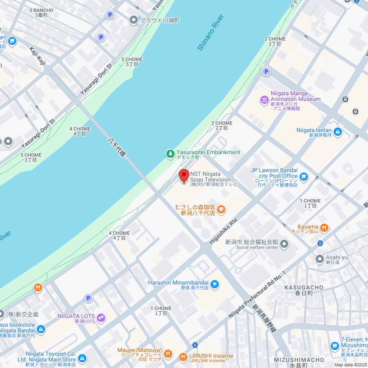 画像: (株)NST新潟総合テレビ · 〒950-0909 新潟県新潟市中央区八千代2丁目3−1 NSTビル