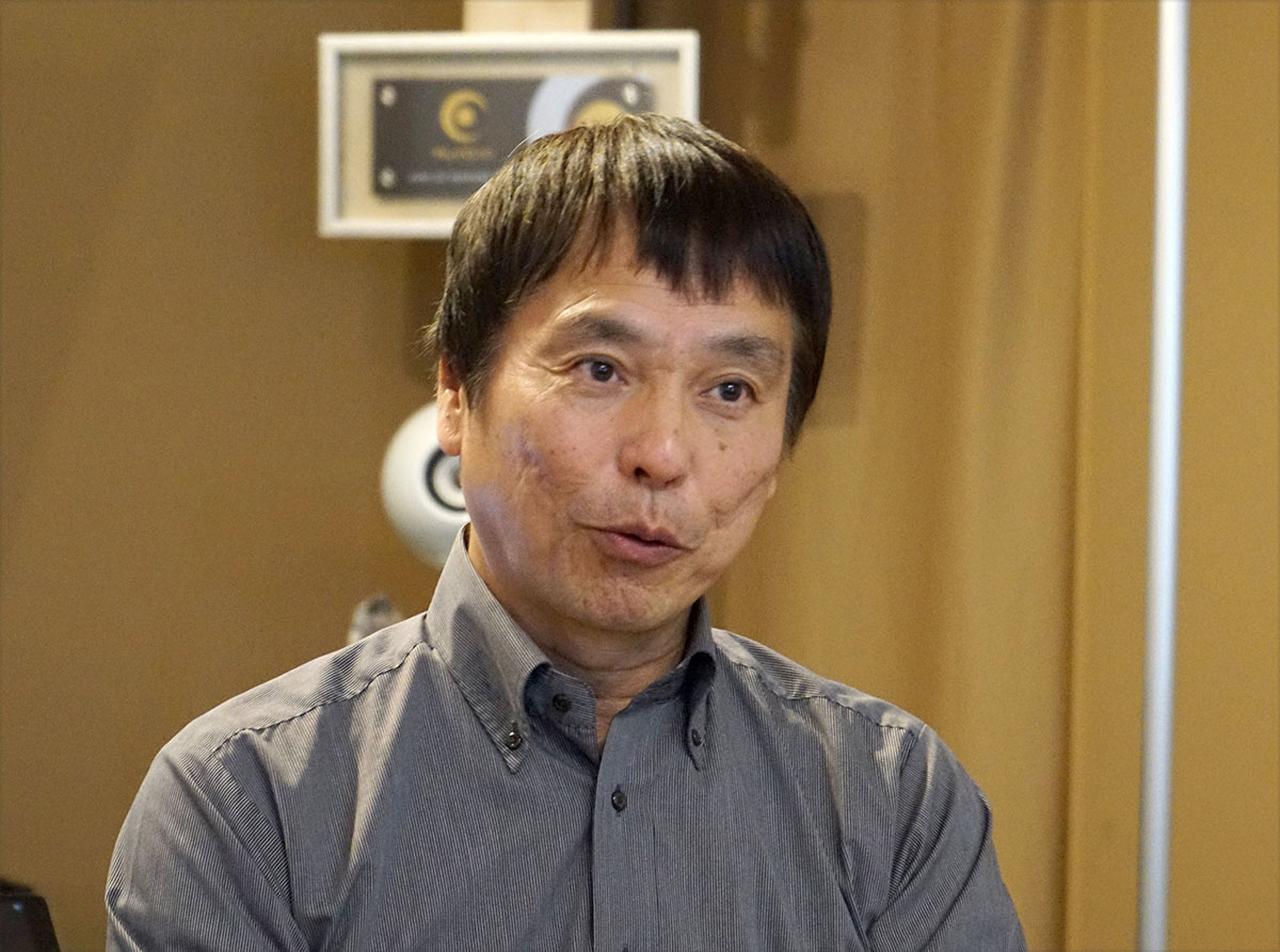 画像: CALMOFOAMを製造・販売している、松村アクア株式会社産業資材部の松島秀典さん