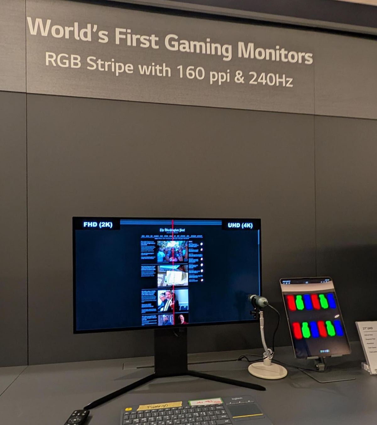 画像: 160ppi/240HzのTandem OLEDゲームモニター。ストライプでこの速さは世界初