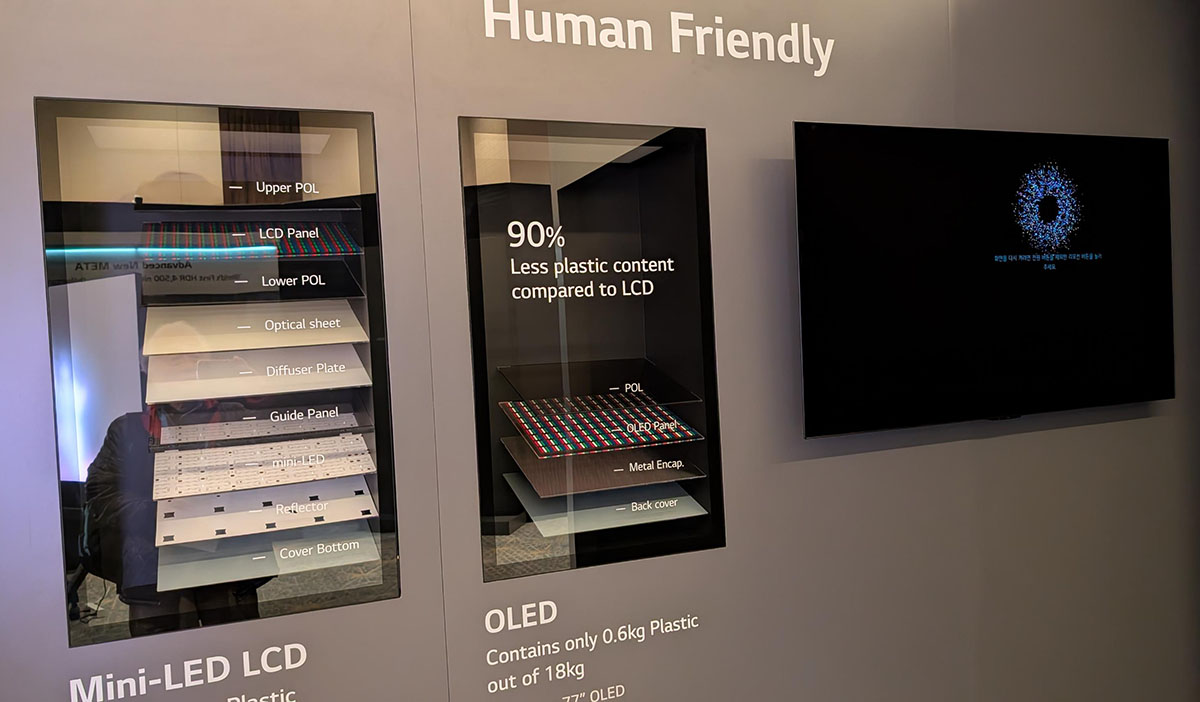 画像: miniLED液晶テレビに比べ、有機ELはたいへんな省資源