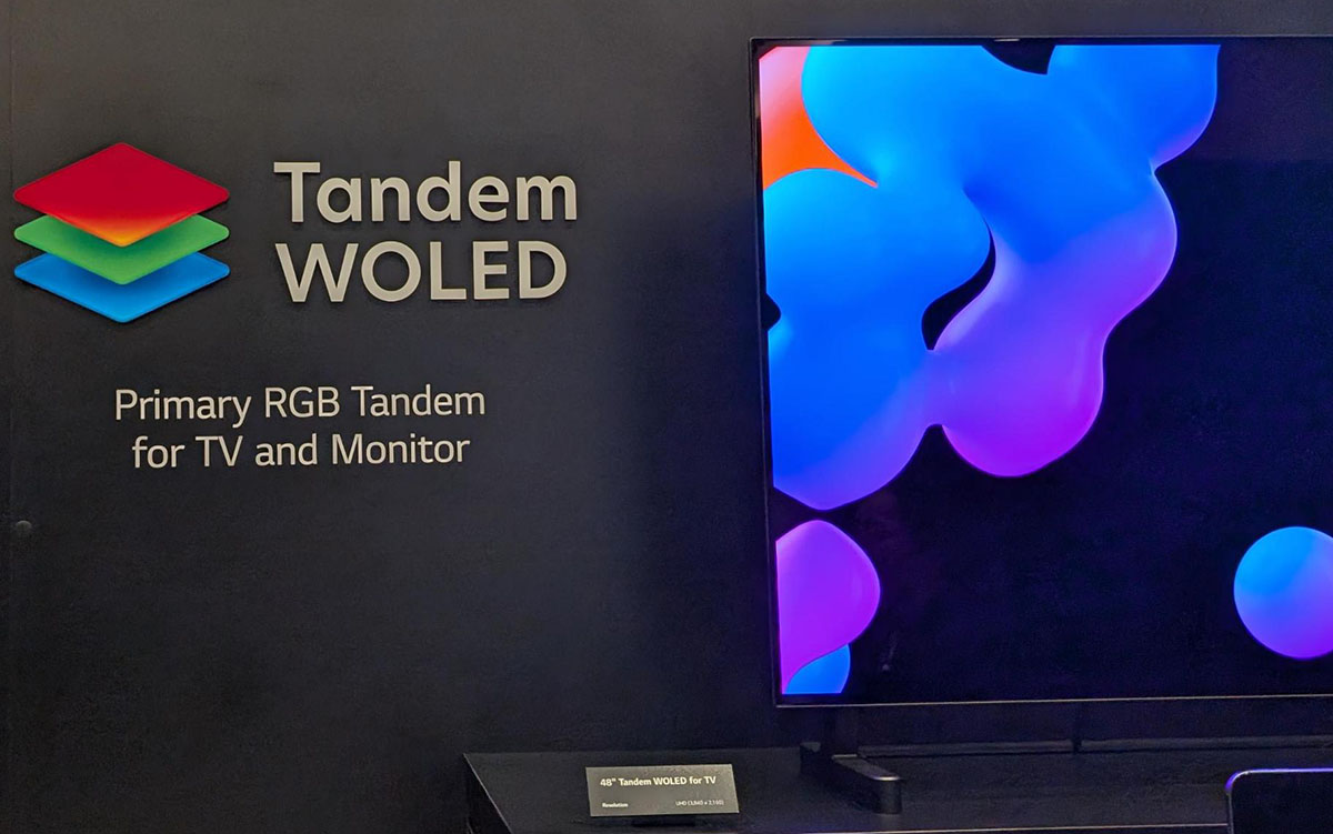 画像: Tandem WOLEDはテレビやモニターなど大型パネル向けだ