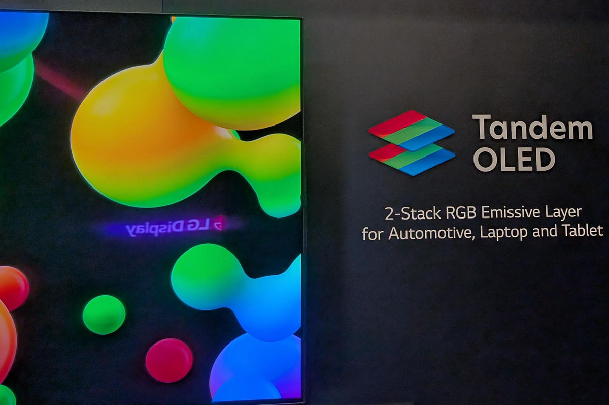 画像: Tandem OLEDは中・小型パネルのブランド