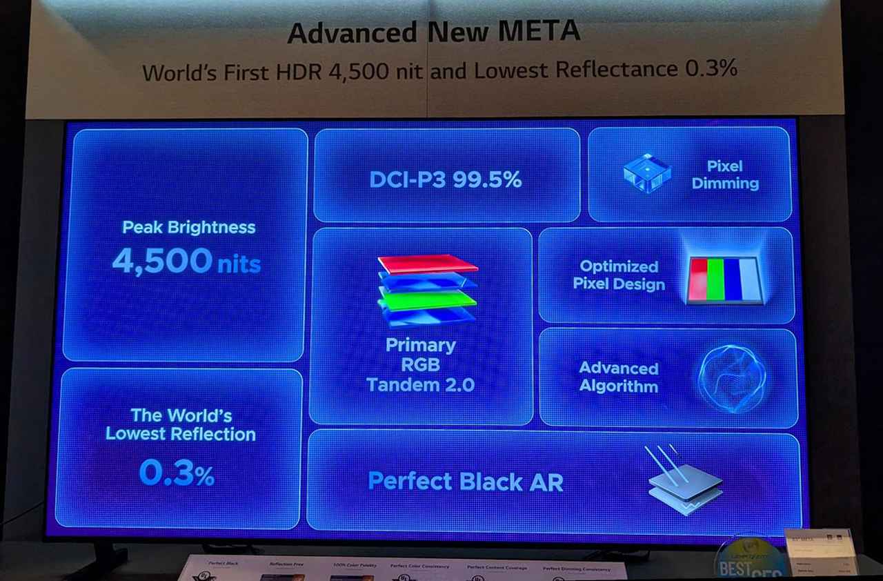 画像: これがTandem WOLEDの高性能の列挙