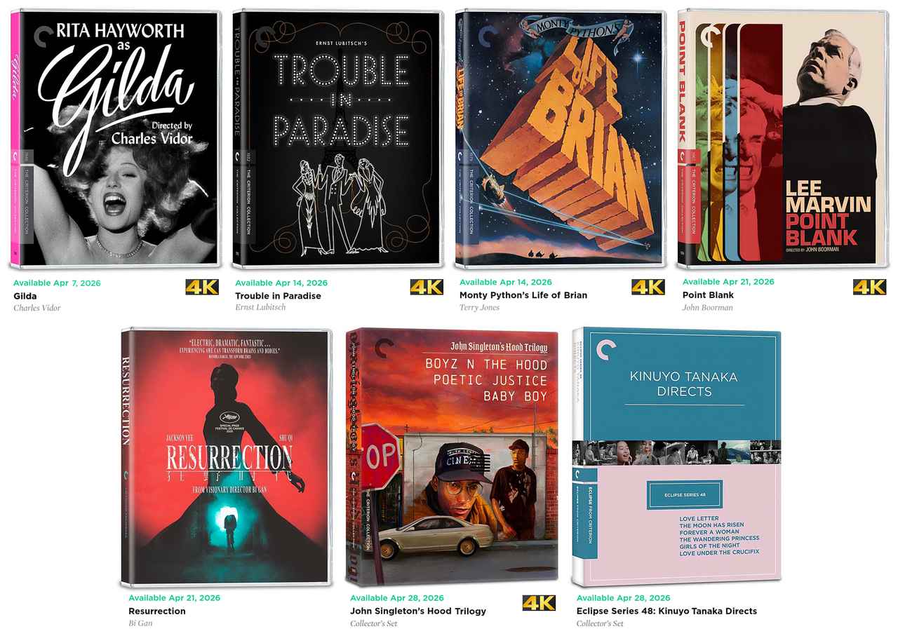 画像: APRIL 2026 NEWRELEASES - THE CRITERION COLLECTION