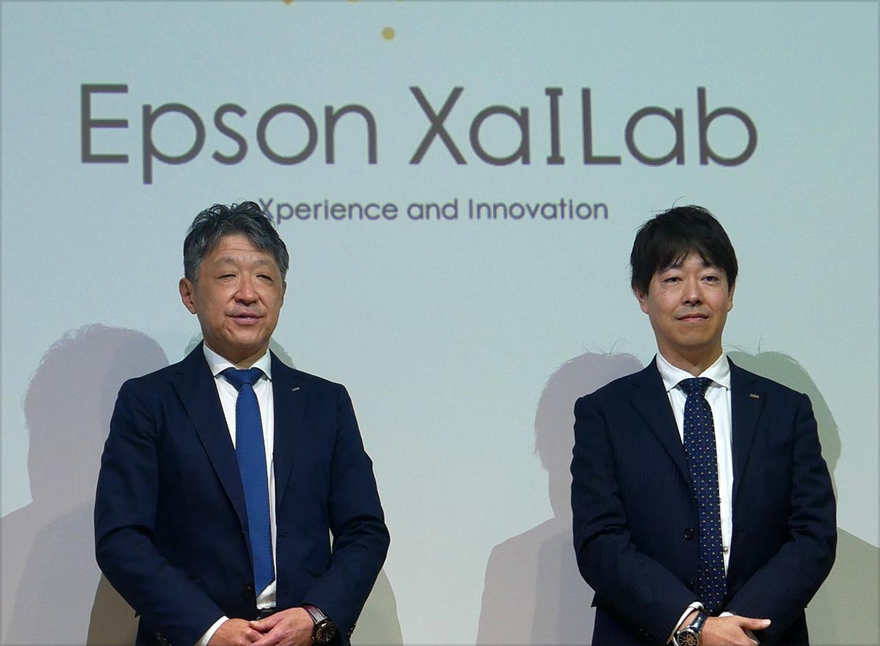画像: 左がエプソン販売株式会社 代表取締役社長の栗林治夫さんで、右が取締役 マーケティング本部長の豊田 誠さん