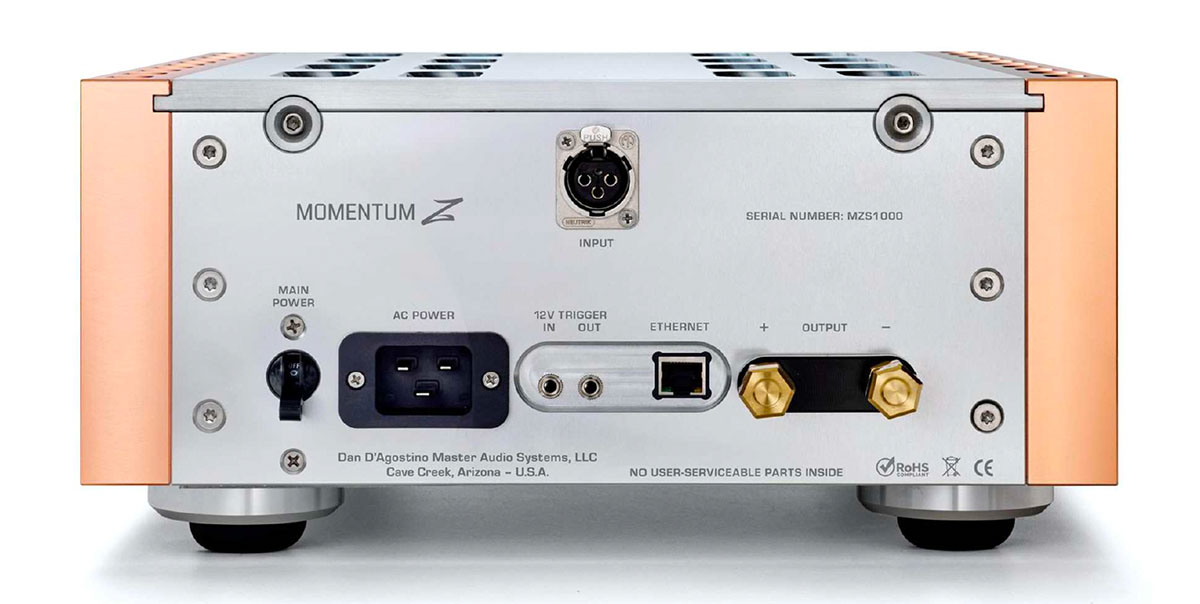 画像2: アクシス、ダン・ダゴスティーノの最新モノーラルパワーアンプ「Momentum Z」を3月にリリース。同ブランドが掲げる「音楽の完璧さ」を探求した、創業15周年記念モデル