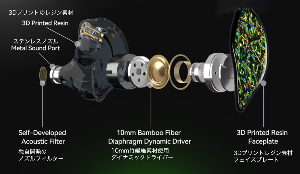 画像: Tipsy、本格的なユニバーサルIEMイヤホン「M1」を2月28日に発売