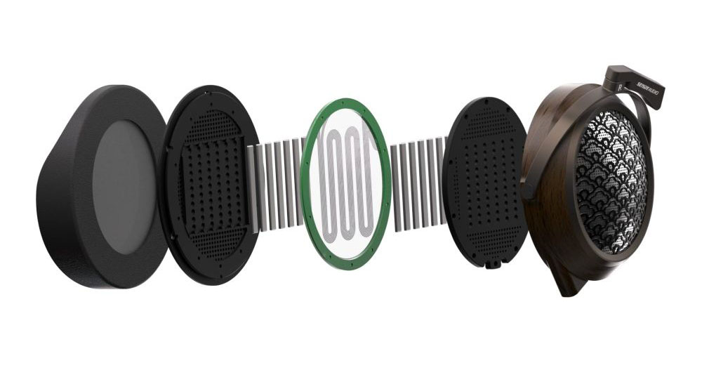 画像: Egretは98×84mmという大型サイズのプラナーマグネティック（平面磁界型）ドライバーを搭載する。きわめて薄い振動板素材にアルミニウム回路をコーティングし、それを磁気回路でサンドイッチすることで振動させる仕組みだ