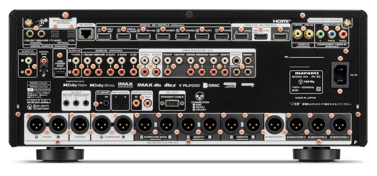 画像2: 『Marantz AV 30』色濃い音こそ、単体プリの魅力だ！電流帰還型バランスプリ出力の効能を訴求する7.4.4アトモス再生対応コントロールAVセンター登場【Special Review】