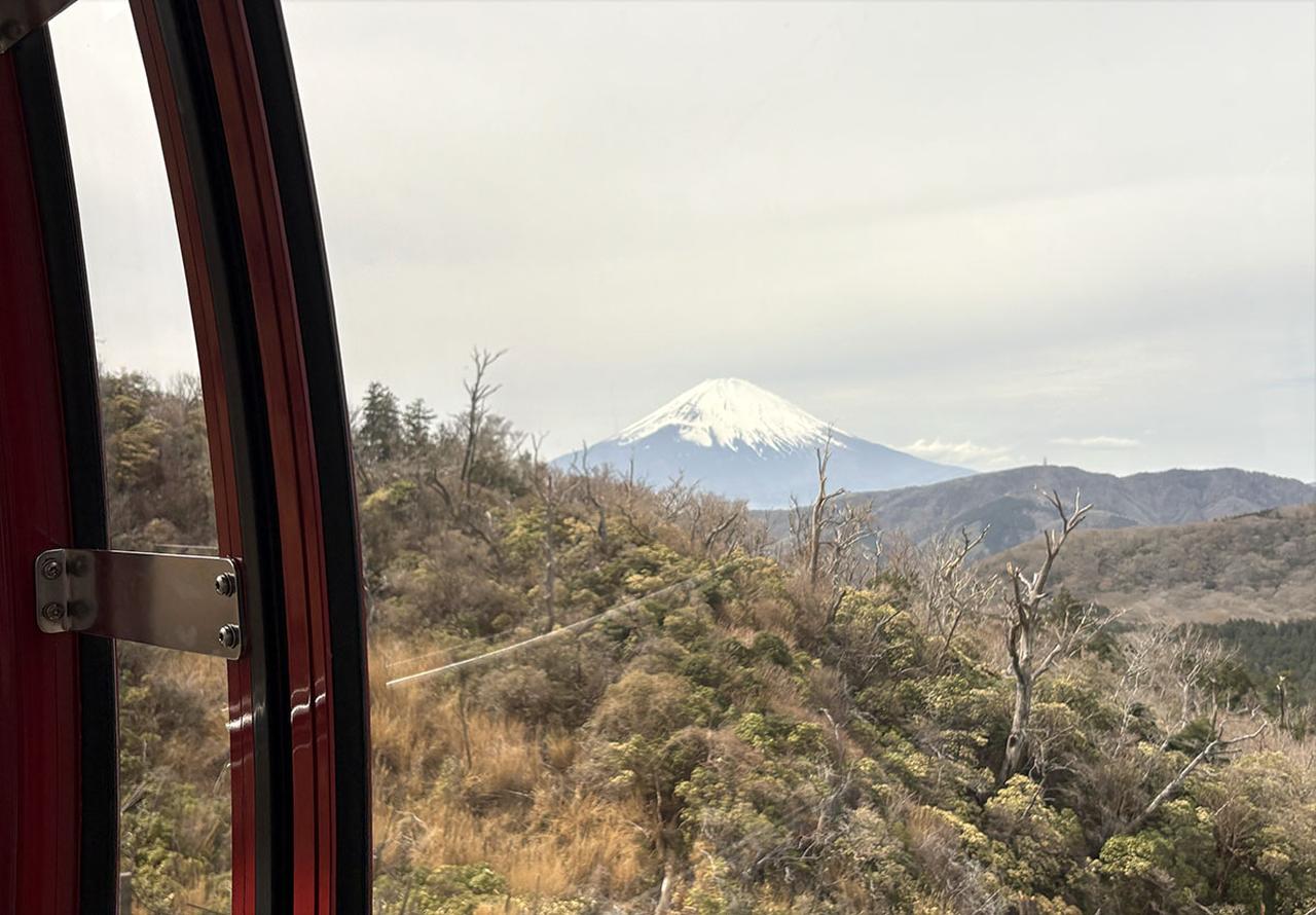 画像: 音箱(OTOBACO)から富士山を眺める
