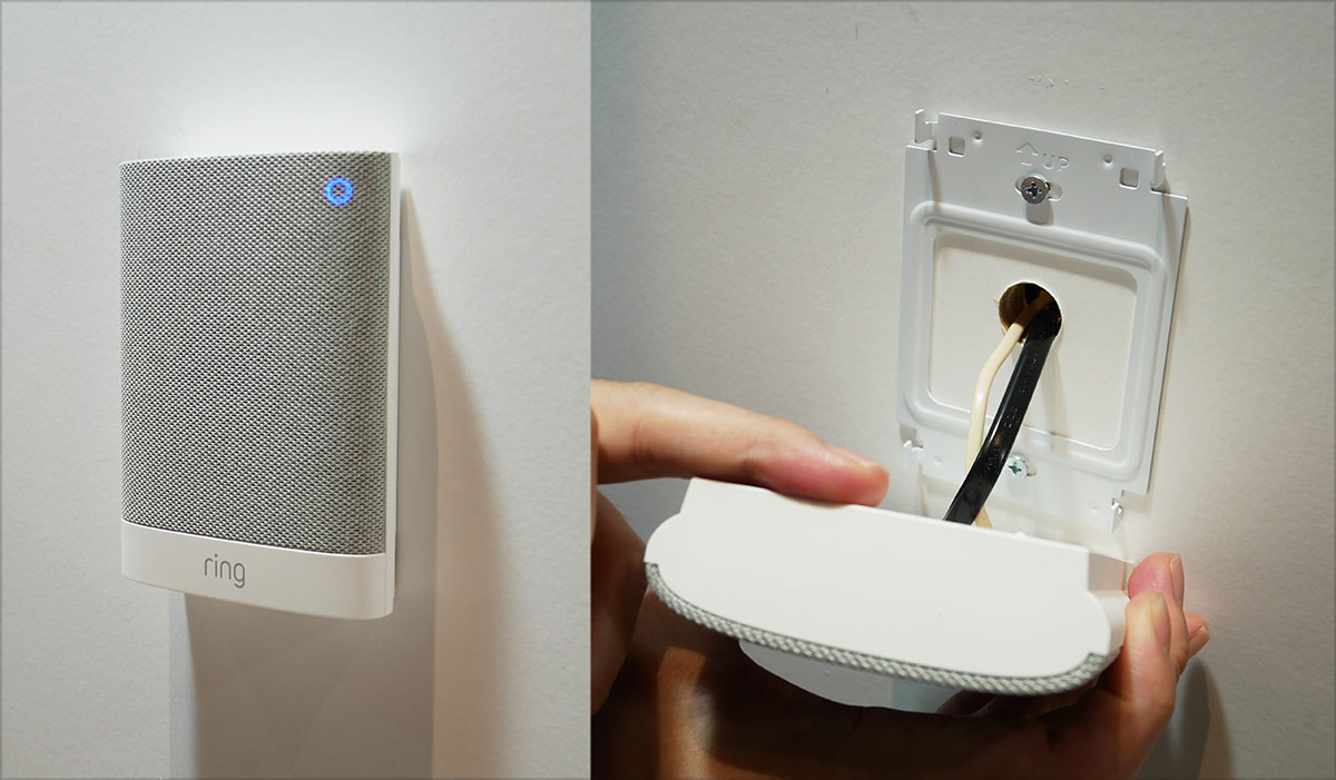 画像: 屋内チャイム部分には無線LAN機能を搭載。これで家庭内ネットワークにつなぐことで、スマホアプリ等からの操作が可能になる