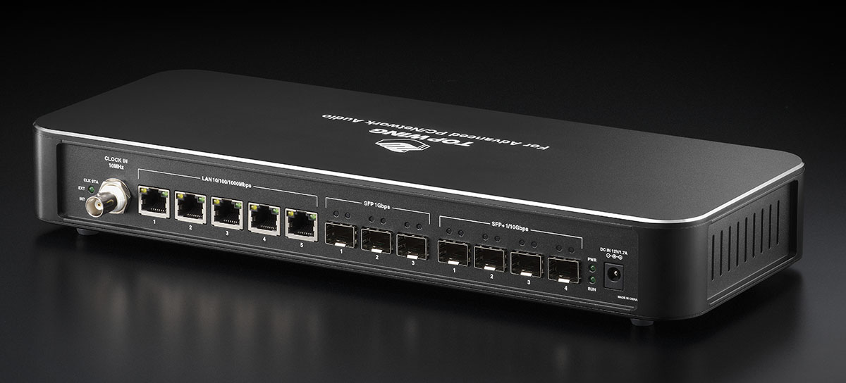 画像: トップウイングから、オーディオグレード・スイッチングハブ「OPT REF SW」が遂にリリース！ SFPポートの全面的な使用を想定した、15年先を見据えた設計を採用