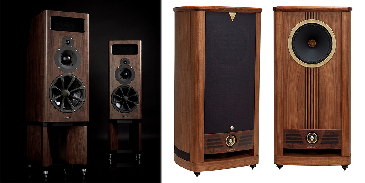 画像: PMC「MB2 SE」（左）と、FYNE AUDIO「VINTAGE TWELVE」（右）